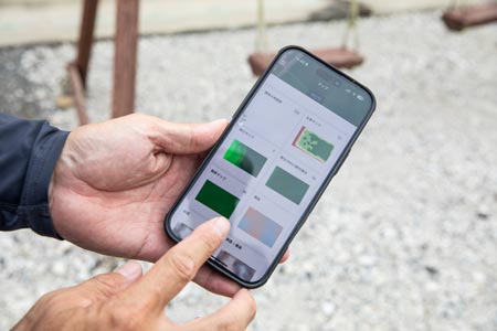 栽培管理システムを活用し、離れた場所からでも、ほ場の状況把握が可能に